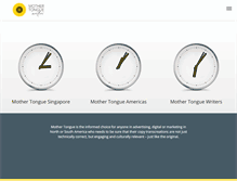 Tablet Screenshot of mothertongue.com